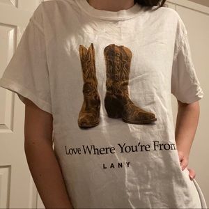 LANY band tee “Love Where You’re From” size small